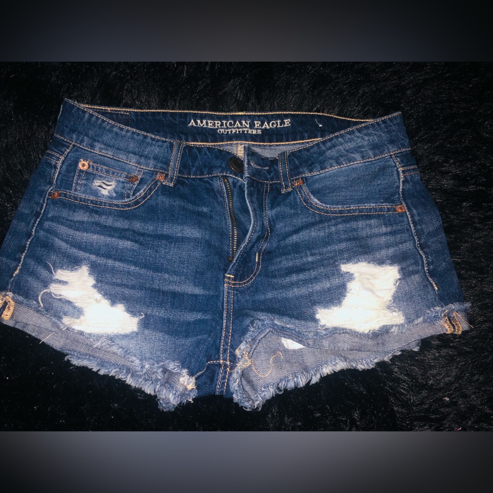 American Eagle Outfitters Women's Blue Denim Shorts